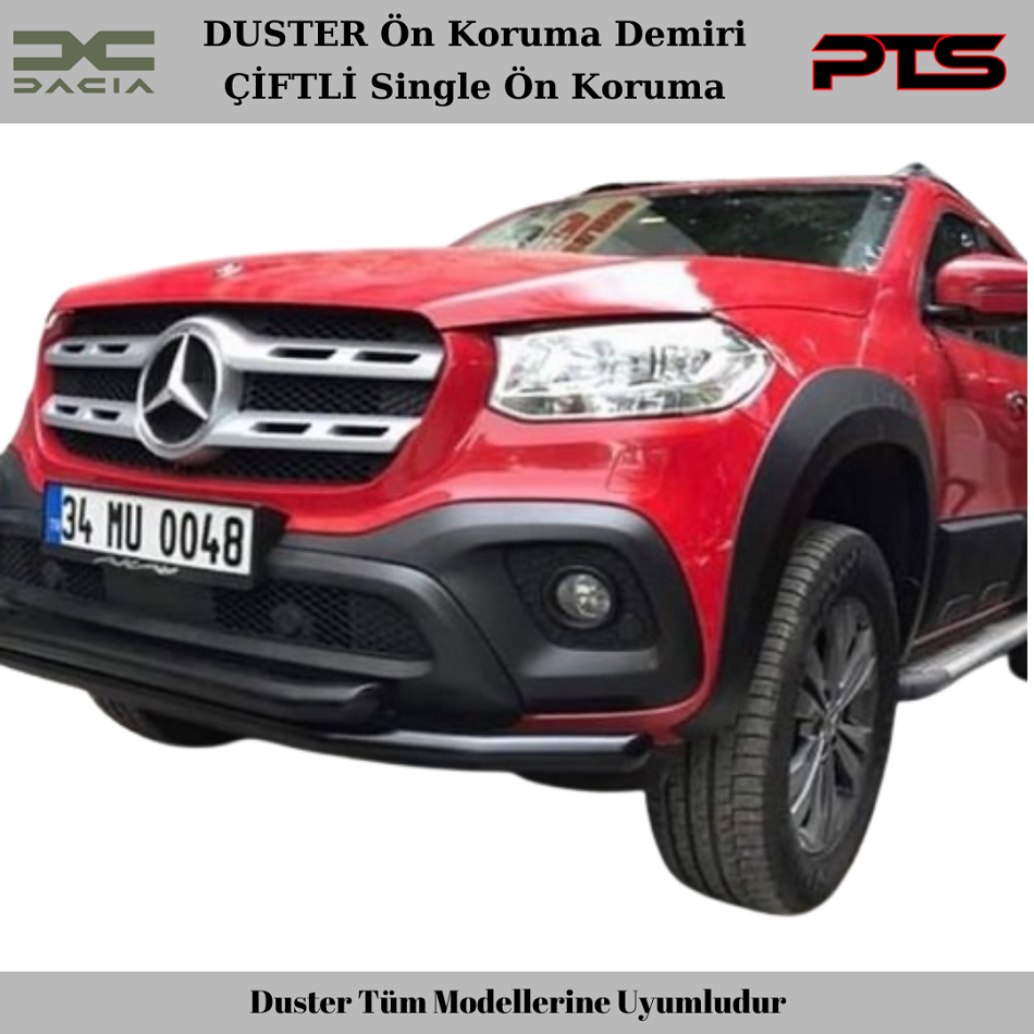 Dacia Duster Ön Koruma Demiri Tek-Çift Single Duster Ön Koruma Barı