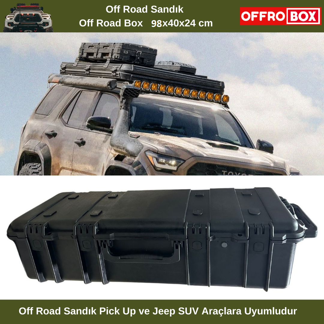 Pick Up Off Road Sandık Off Road Box Pickup Sandık 98x40x24 cm